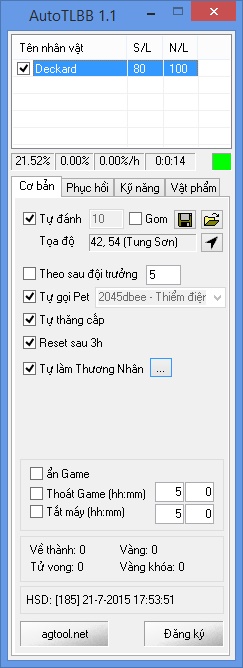 AutoTLBB 1.1 (hỗ trợ chạy TN, 2D) - 1
